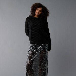 AE Oversized Cable Knit Sweater